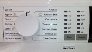 Сбой программы в стиральной машине.