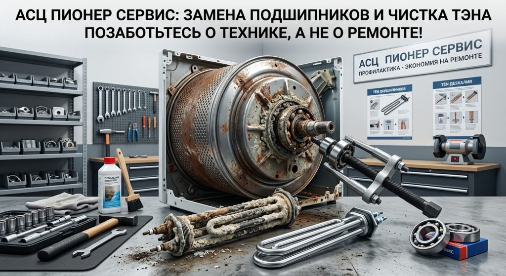 Стиральная машина «не болей»: почему профилактика в «Пионер Сервис» обходится в 5 раз дешевле ремонта
