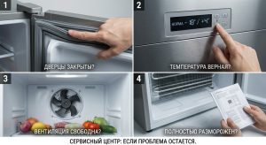 Почему в морозильной камере появляется лед, а холодильник перестает охлаждать?
